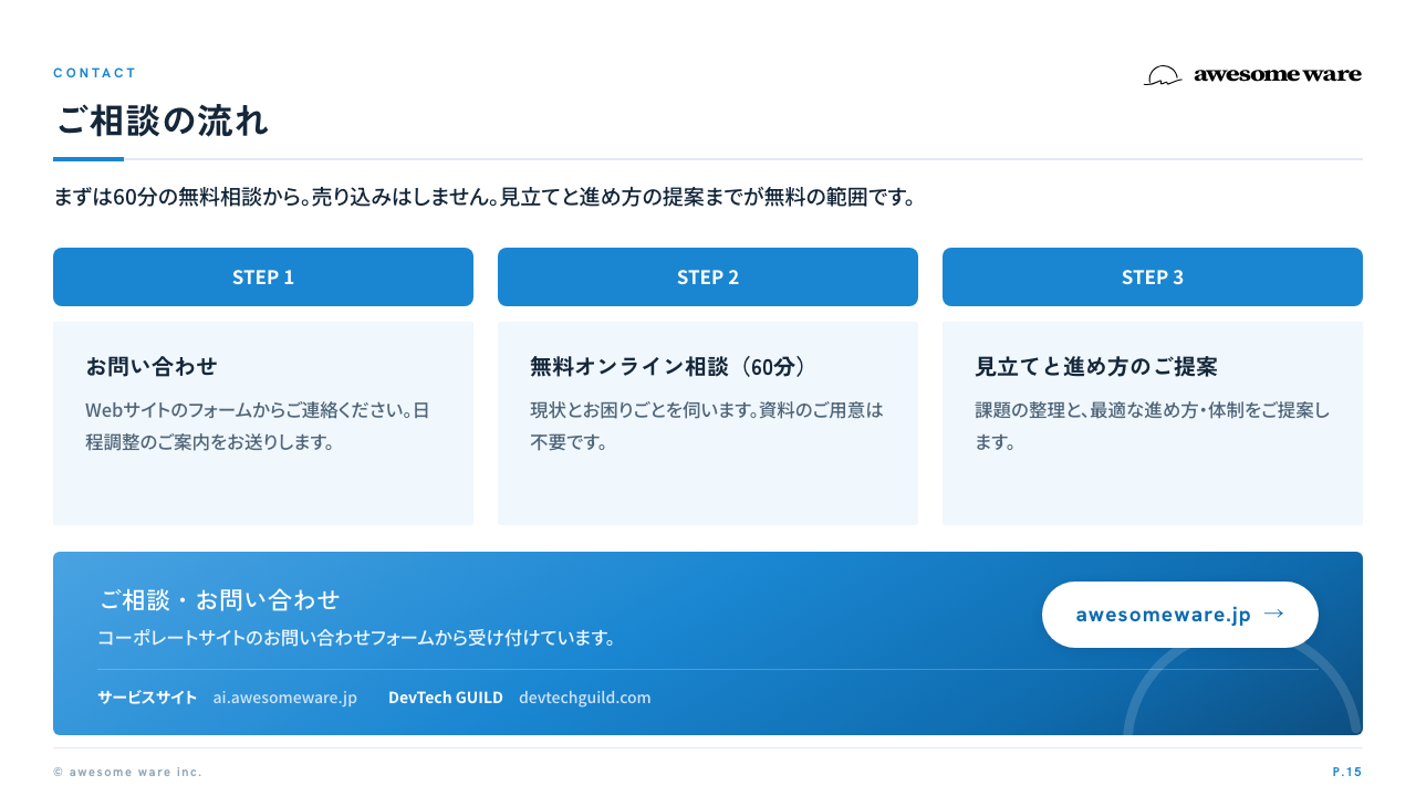 P.15 ご相談の流れ